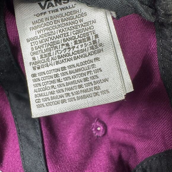Vans Off the Wall Purple Skater Snapback Hat One Size - Picture 6 of 7